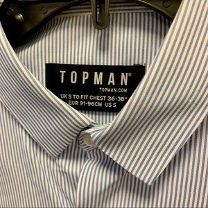 Sharp, Euro-style Topman button-up shirt